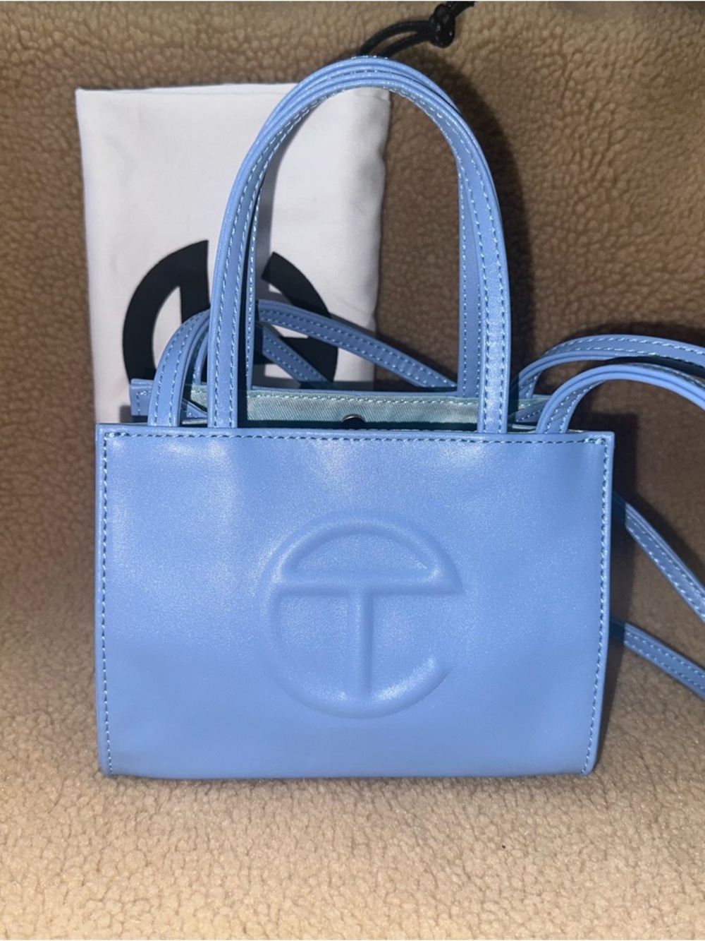 Telfar Small Shopping Bag in Cerulean